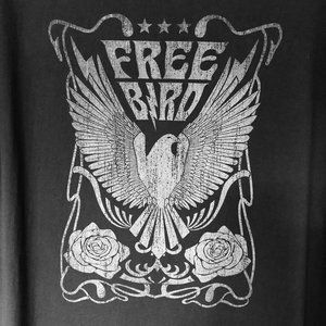 Free Bird short sleeve t-shirt midi dress, NWT, by Zutter, sz M, charcoal gray